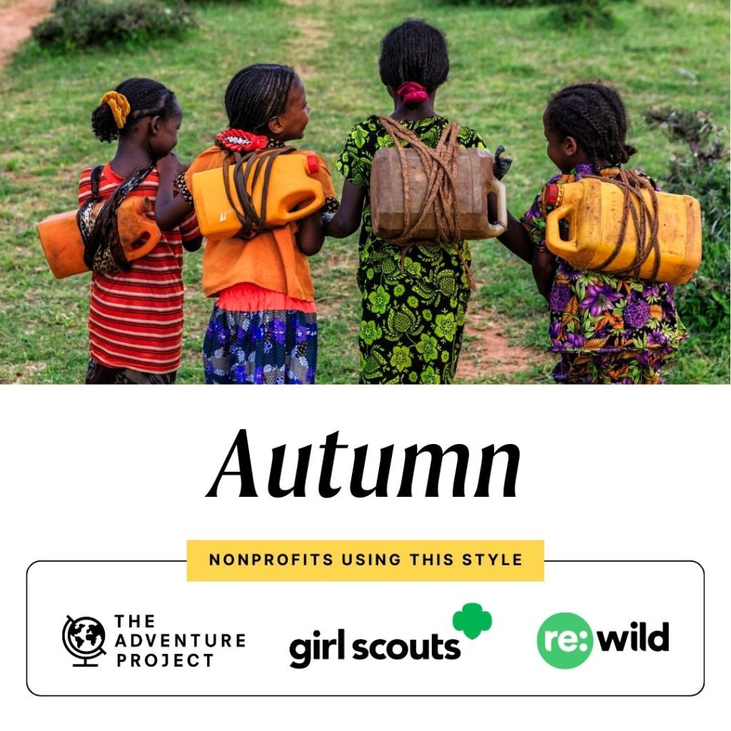 Autumn seasonal branding ideas for nonprofits